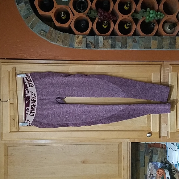 Gymshark Pants - Gymshark Flex High Waisted Leggings Multicolor Logo Band Print